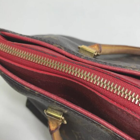 LOUIS VUITTON M41175 Monogram Pallas 2WAY Hand Bag MonogramCanvas Brown/Red - Picture 8 of 16
